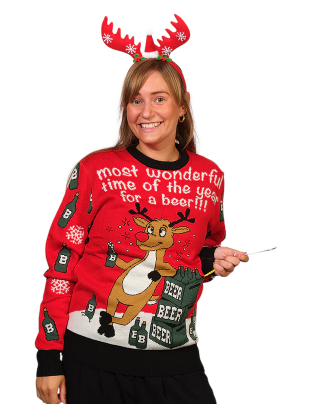 Christmas Sweater for the Most Wonderful Beer Time