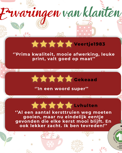 Rudolph avec son pull de Noël à écharpe