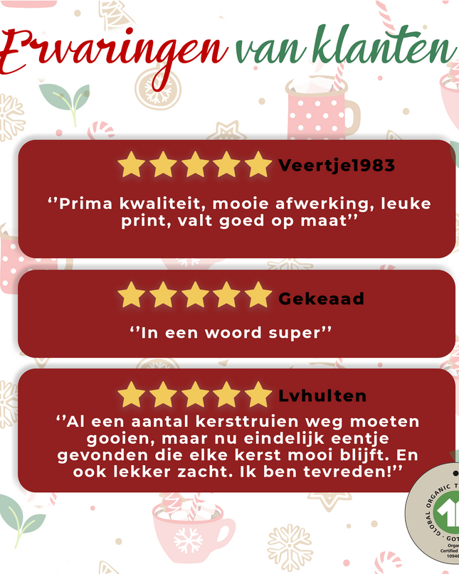 Rudolph avec son pull de Noël à écharpe