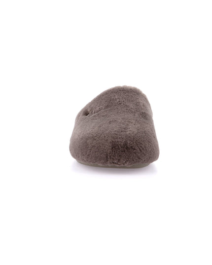 Pantoufles en fausse fourrure pour femmes Grünland - Taupe | Confort et chaleur pour les fêtes