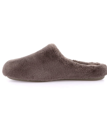 Pantoufles en fausse fourrure pour femmes Grünland - Taupe | Confort et chaleur pour les fêtes