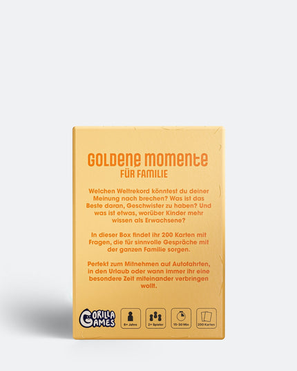 Golden Moments, jeu de société familial - Amusant pour tous les âges