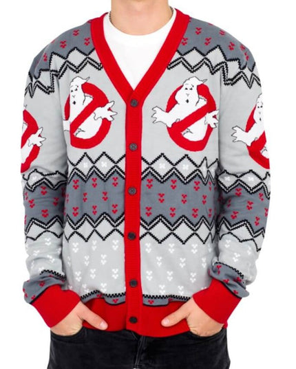 Gilet de Noël moche à l'effigie de Ghostbusters