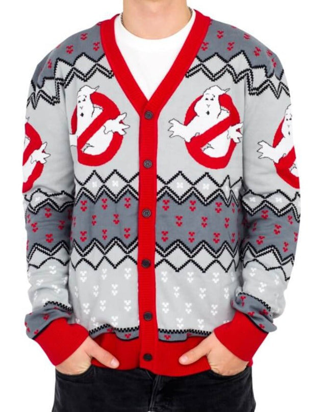 Gilet de Noël moche à l'effigie de Ghostbusters