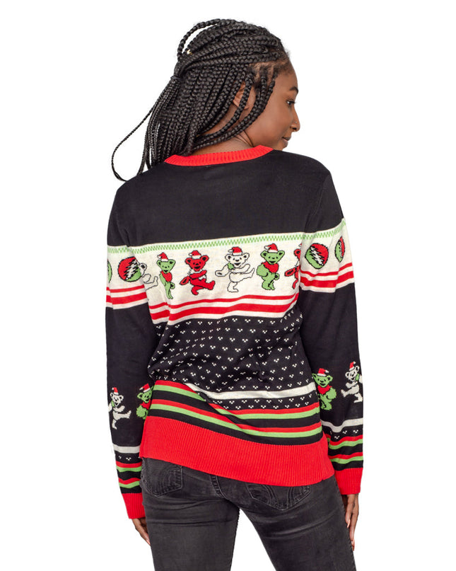 Pull moche pour femme avec des ours dansants ringards du Grateful Dead
