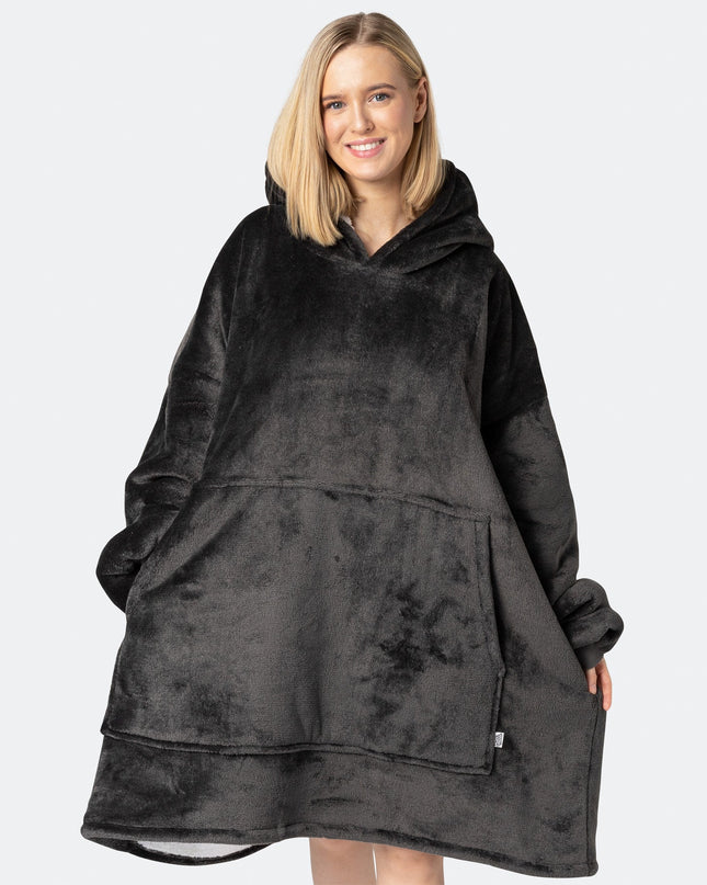 Sweat à capuche HappyHoodie gris pour adultes - Confort classique