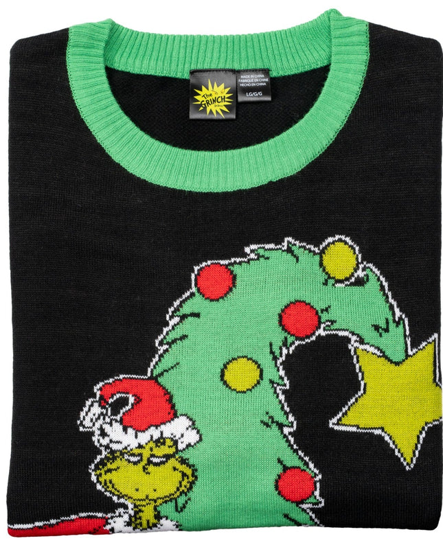 Pull de Noël unisexe Grinch sapin de Noël moche