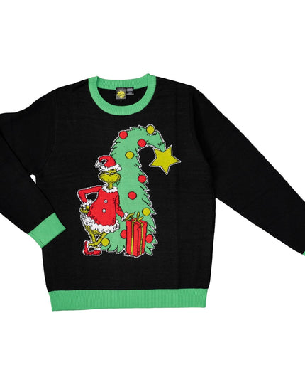 Pull de Noël unisexe Grinch sapin de Noël moche