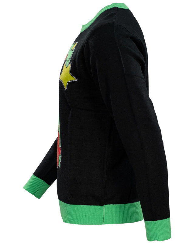 Pull de Noël unisexe Grinch sapin de Noël moche