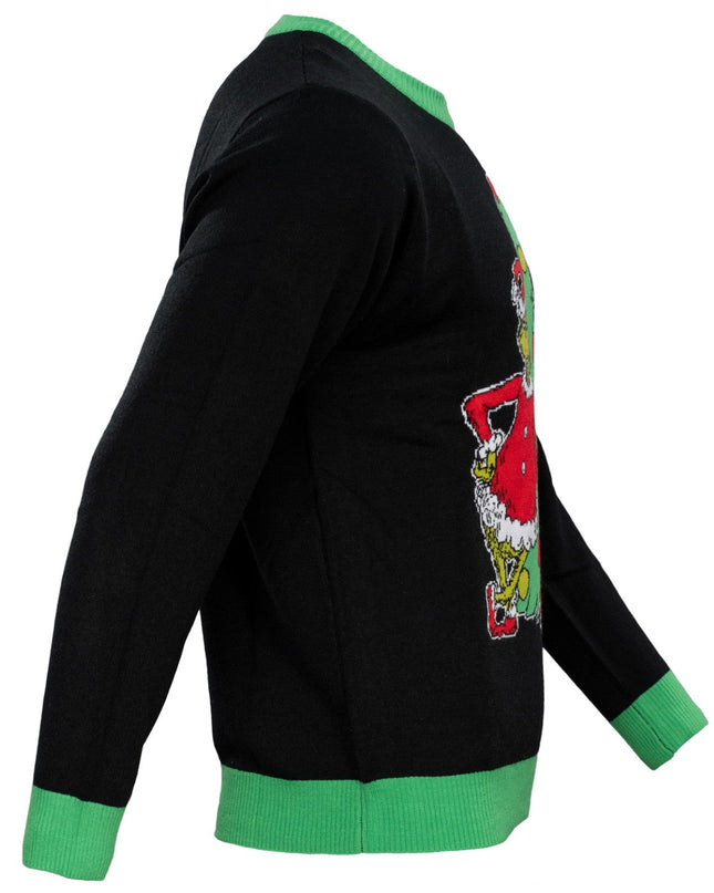 Pull de Noël unisexe Grinch sapin de Noël moche