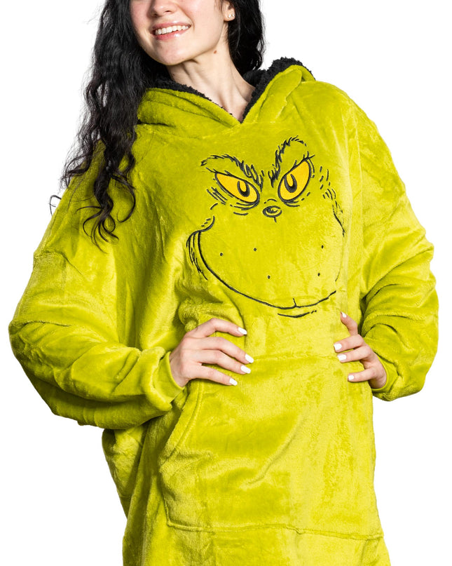 Poncho de sommeil Grinch Face