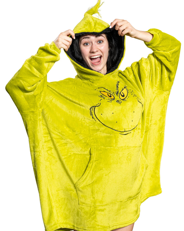 Poncho de sommeil Grinch Face
