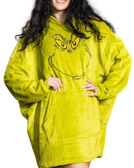 Poncho de sommeil Grinch Face