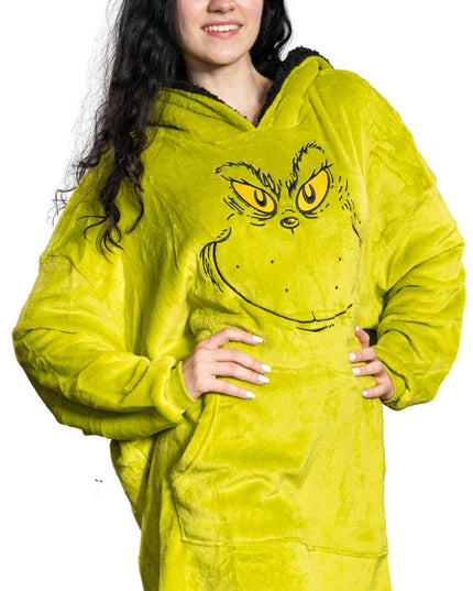 Poncho de sommeil Grinch Face