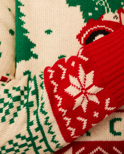 Pull de Noël pour homme « Rentrer à la maison en voiture » ​​pour un esprit festif