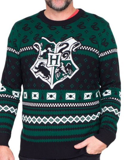 Harry Potter Slytherin Christmas Patterns Ugly Sweater