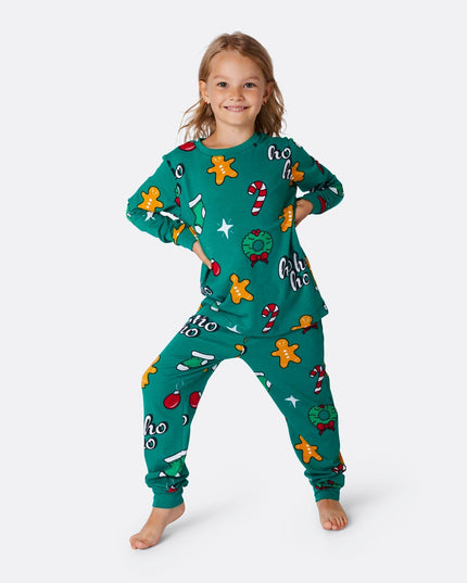 Pyjamas de Noël verts Hohoho pour toute la famille