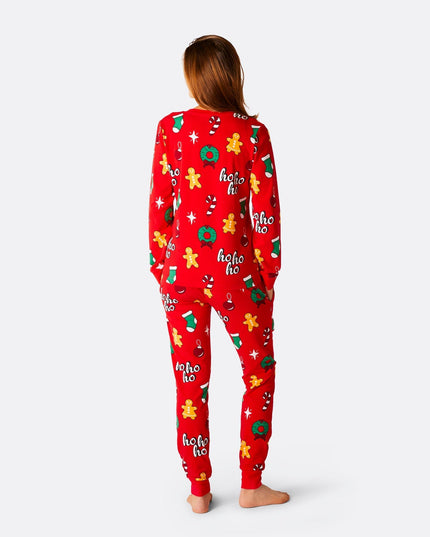 Pyjama de Noël rouge Hohoho pour femmes