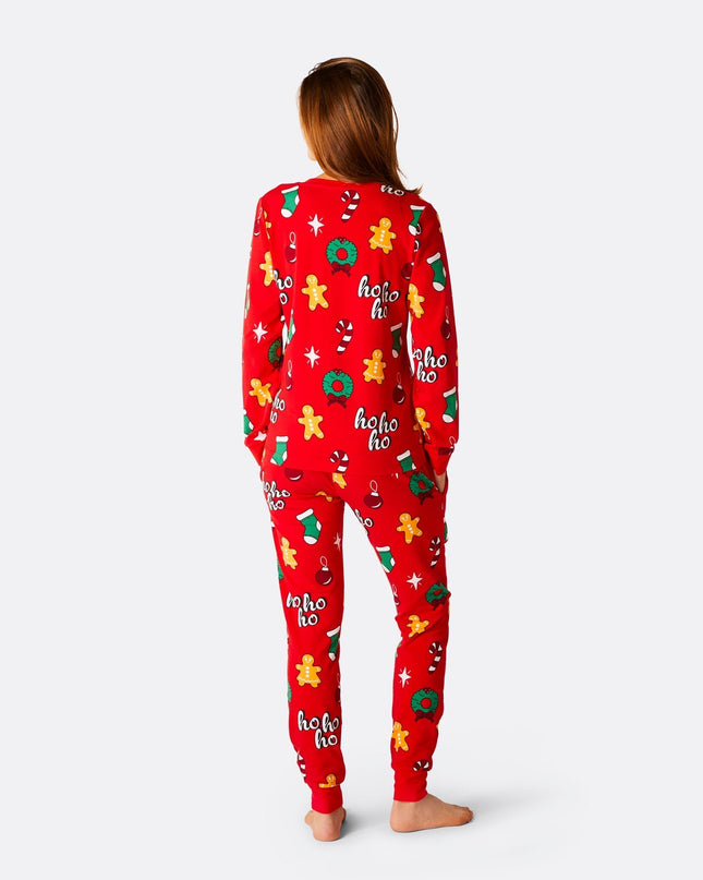Pyjama de Noël rouge Hohoho pour femmes