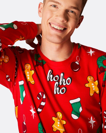 Pyjamas de Noël rouges Hohoho pour toute la famille
