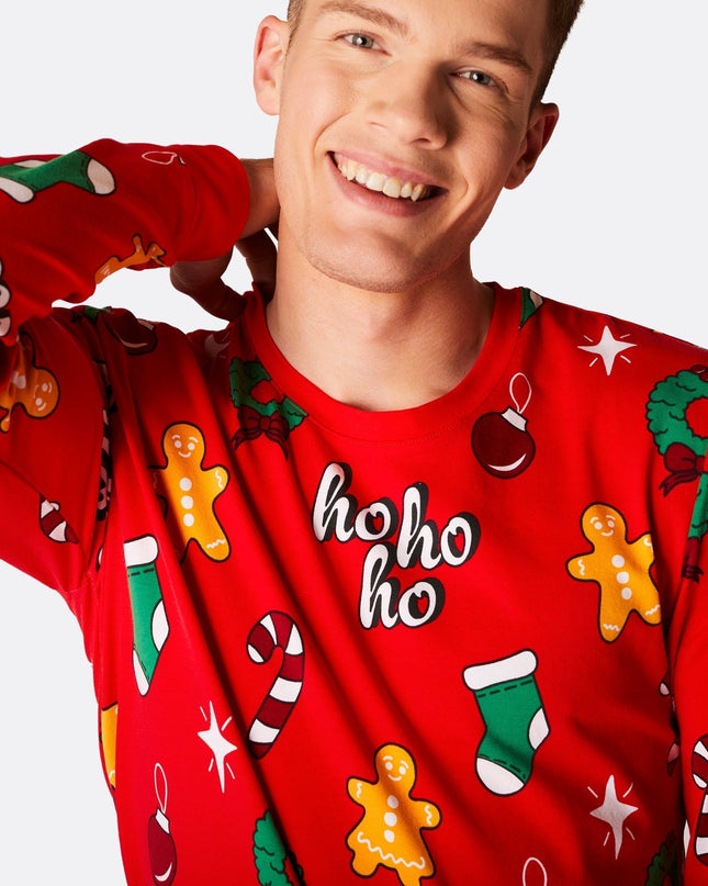 Pyjamas de Noël rouges Hohoho pour toute la famille