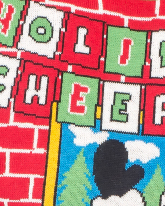 Pull de Noël moche pour femme avec Père Noël et porte-bière