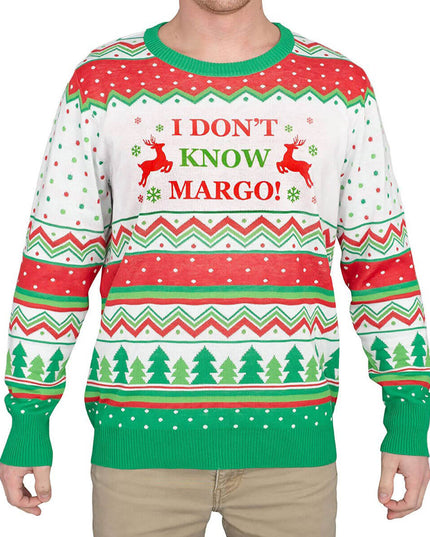 Je ne connais pas le pull de Noël moche de Margo