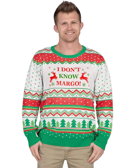 Je ne connais pas le pull de Noël moche de Margo