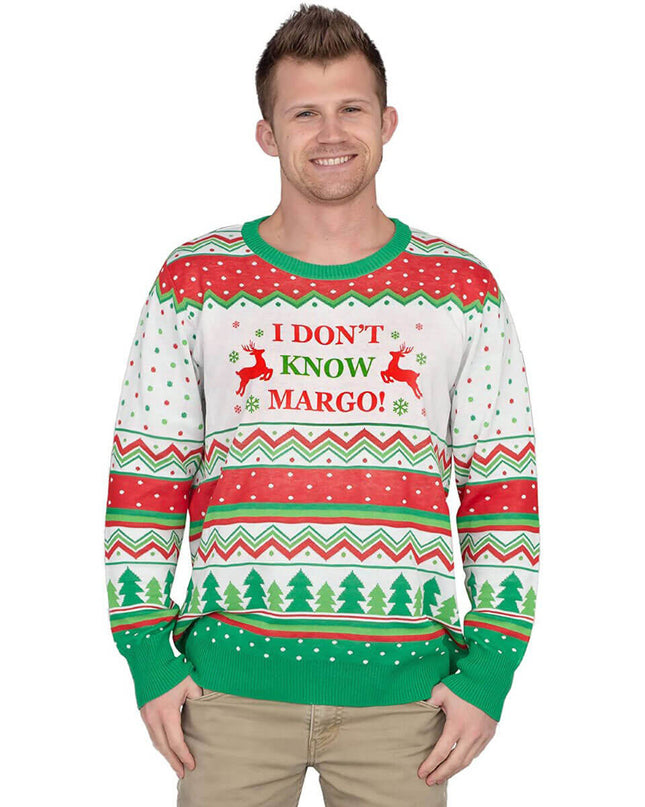 Je ne connais pas le pull de Noël moche de Margo