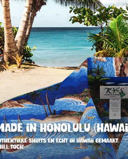 Chemise hawaïenne en navigation autour d'Hawaï