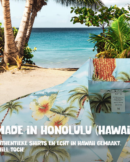 Chemise hawaïenne sur le thème de la vie à Hawaï