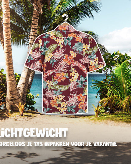 Chemise hawaïenne Tropical Oasis Bordeaux