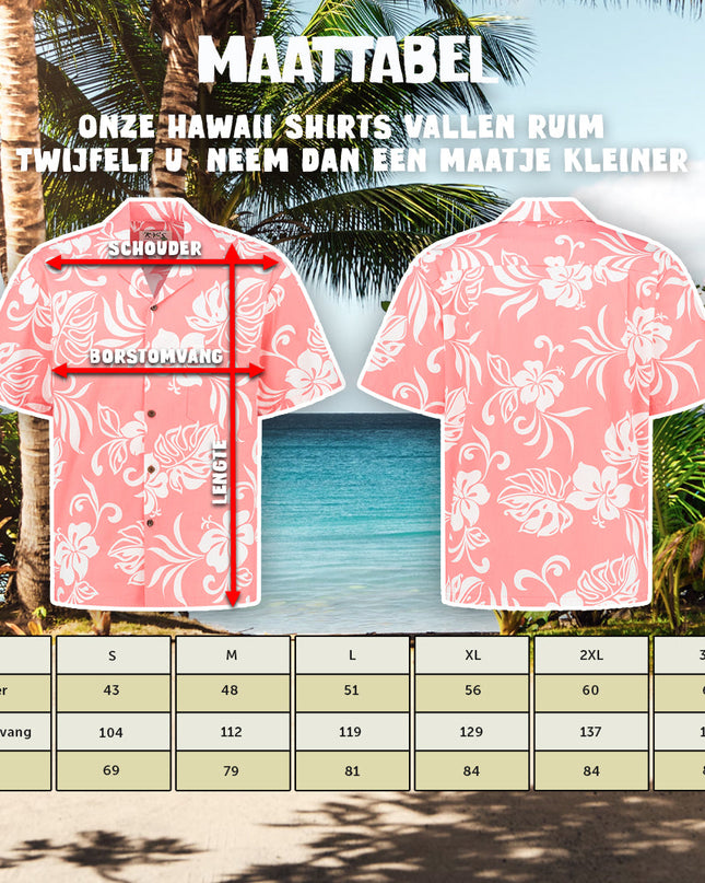 Chemise hawaïenne rose, style vacances