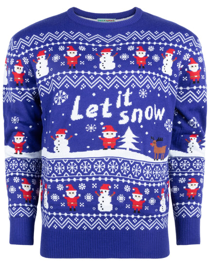 Pull de Noël Marius pour femme avec motif « Let it Snow »