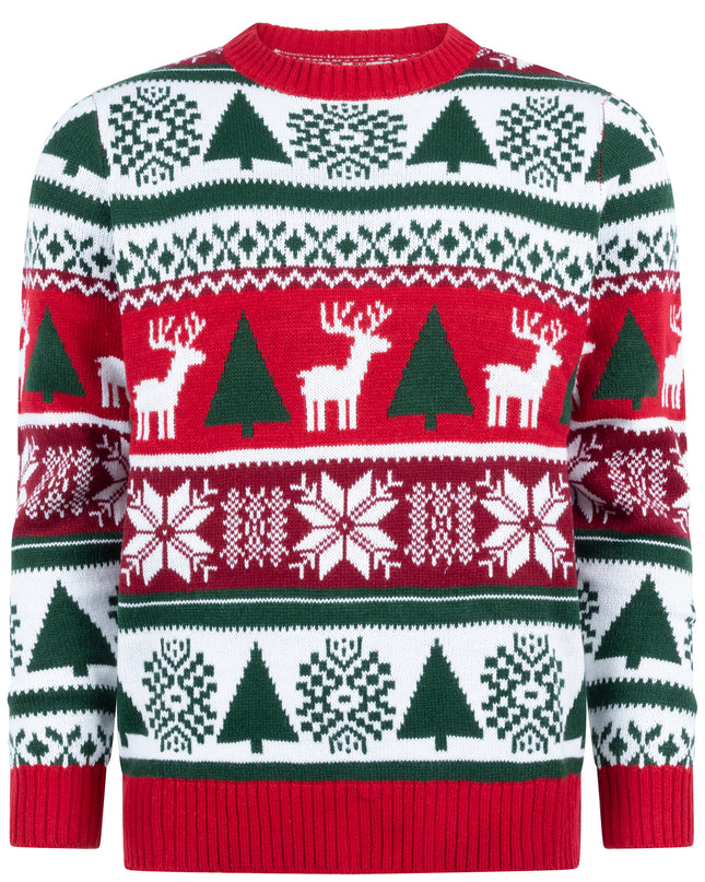 Pull de Noël Marius pour femme avec fourrure et design douillet