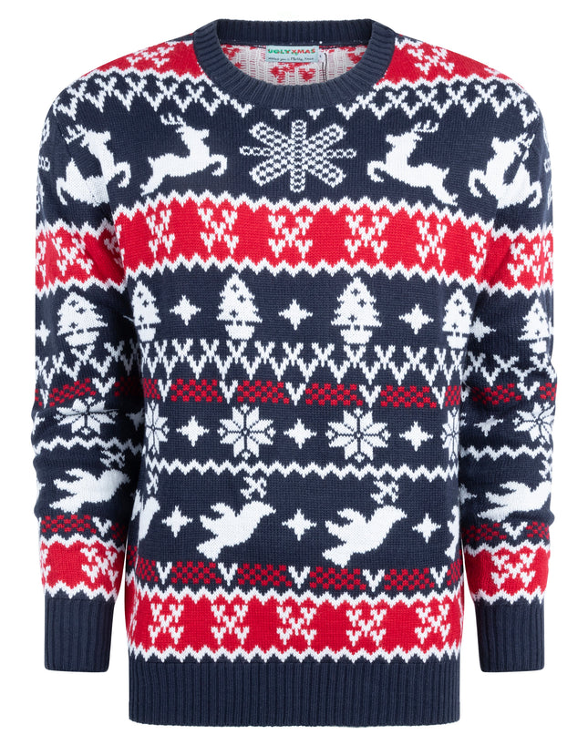 Pull de Noël Marius pour femme, style traditionnel et confortable