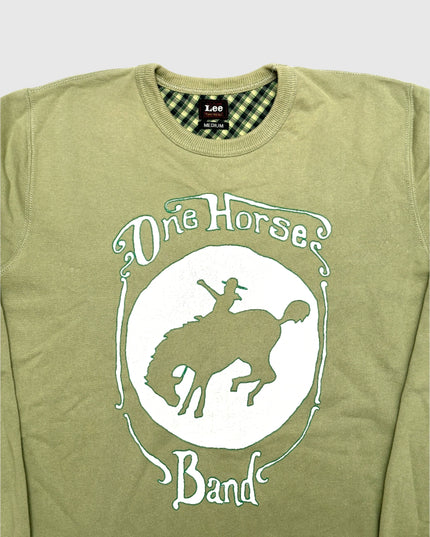 Pull vintage Lee, pull de Noël familial One Horse Band