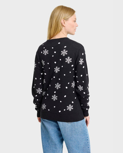 Pull de Noël imposteur pour femme - Style douillet pour les fêtes