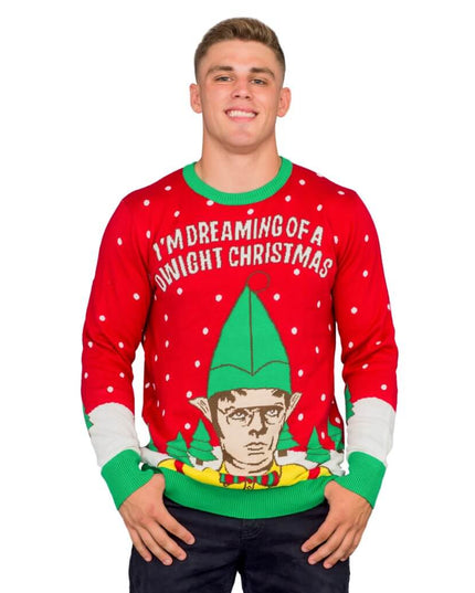 Je rêve d'un pull de Noël moche de Dwight