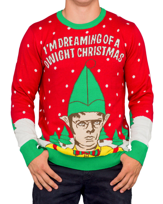 Je rêve d'un pull de Noël moche de Dwight