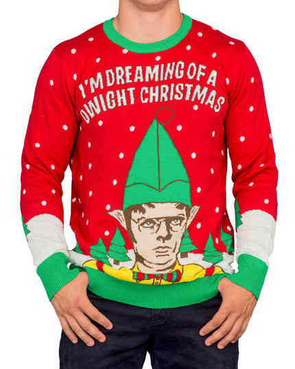 Je rêve d'un pull de Noël moche de Dwight
