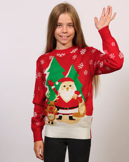 Pull de Noël folk populaire pour enfants