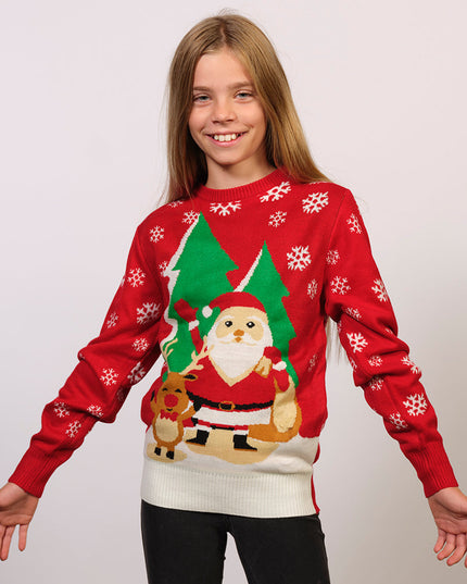 Pull de Noël folk populaire pour enfants