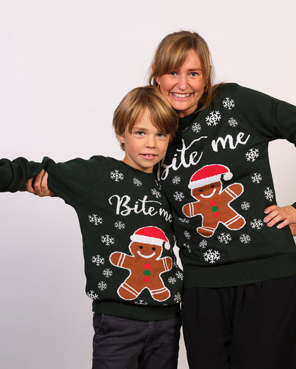 Pull de Noël Bite Me pour enfants - Børn