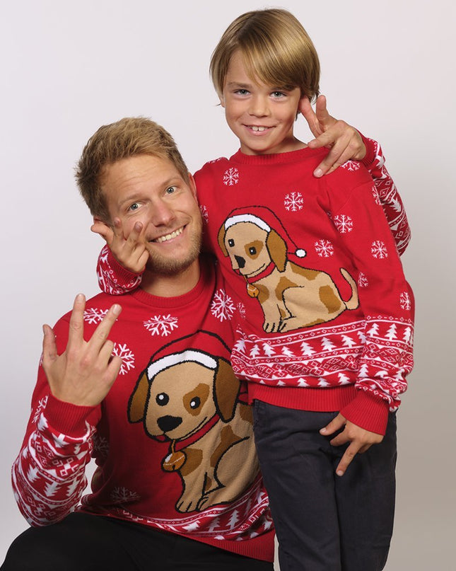 Pull de Noël Petit Assistant du Père Noël pour tous