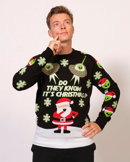 Pull de Noël extraterrestre - Festif et amusant