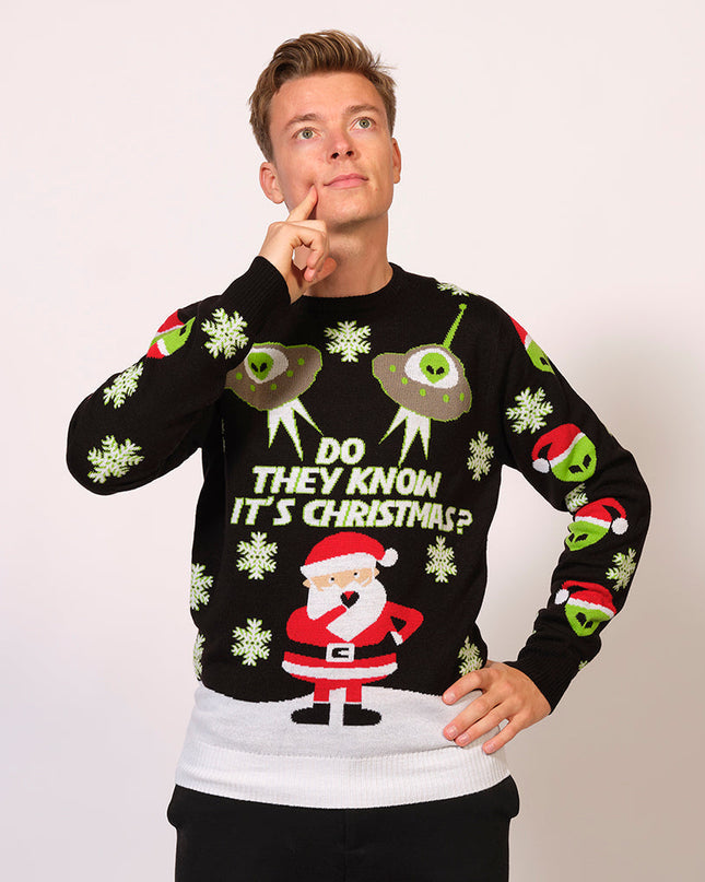 Pull de Noël extraterrestre - Festif et amusant