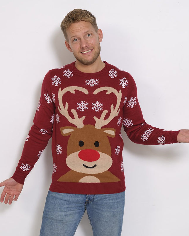 Pull de Noël mignon à motif renne pour homme - Meilleures ventes