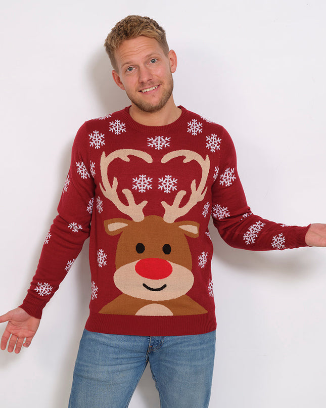 Pull de Noël mignon à motif renne pour homme - Meilleures ventes