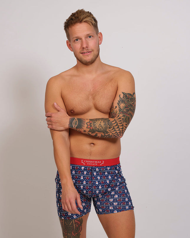 Lot de trois sous-vêtements de Noël pour hommes